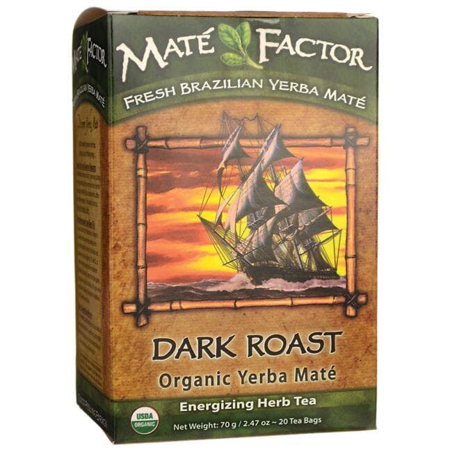 Mate Factor Organic Yerba Energizing Tea - Dark Roast | 20 Bags