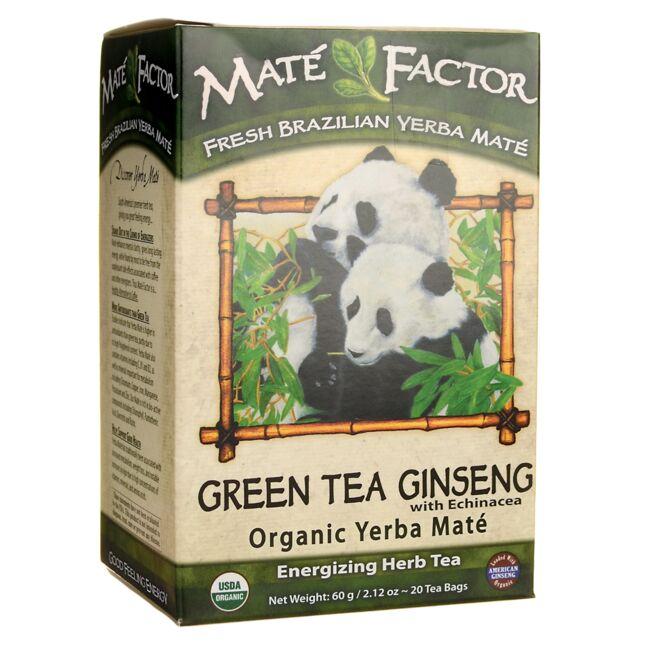 Organic Yerba Mate Green Tea Ginseng