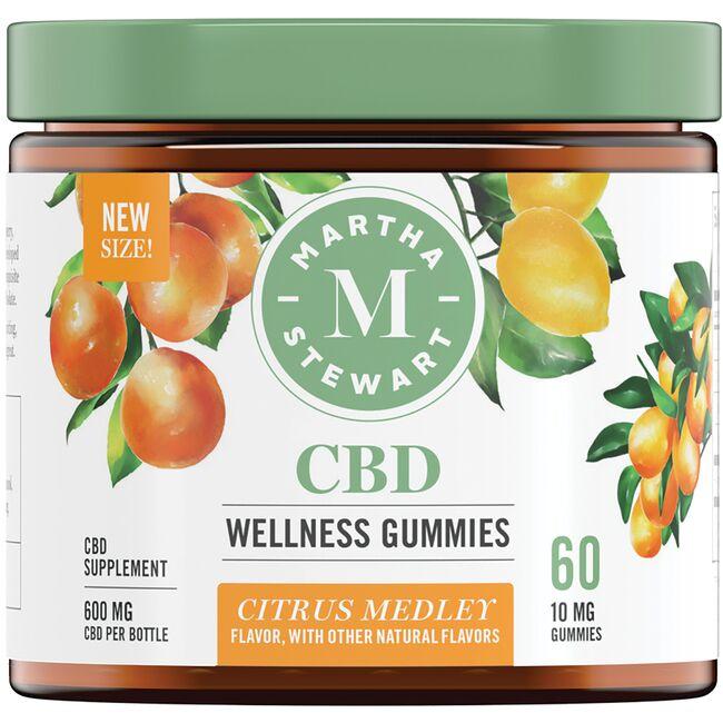 Martha Stewart Cbd Wellness Gummies - Citrus Medley Supplement Vitamin | 10 mg | 60 Gummies