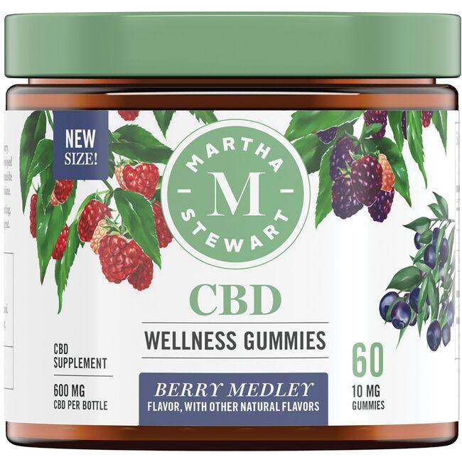 Martha Stewart Cbd Wellness Gummies - Berry Medley Supplement Vitamin | 10 mg | 60 Gummies