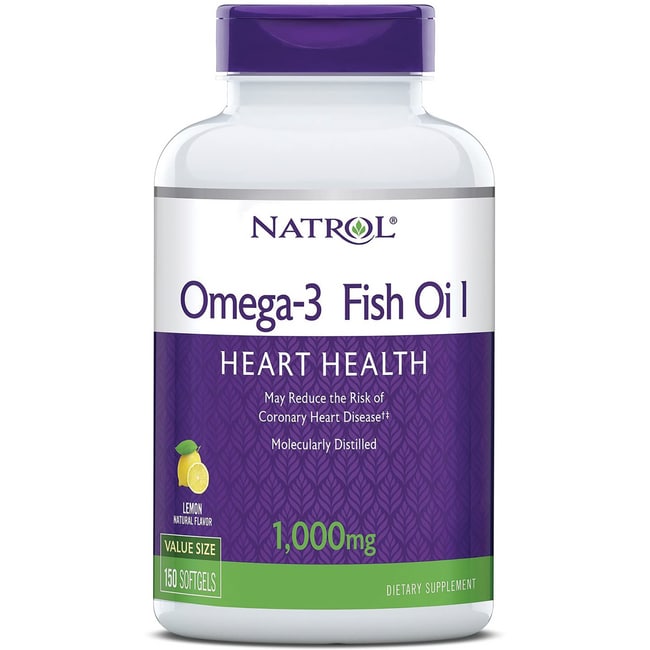 Omega-3 1,000 Mg Fish Oil Softgel - Lemon 150c