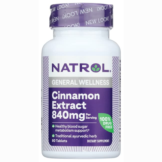 Natrol Cinnamon Extract 1,000 mg 80 Tabs eBay