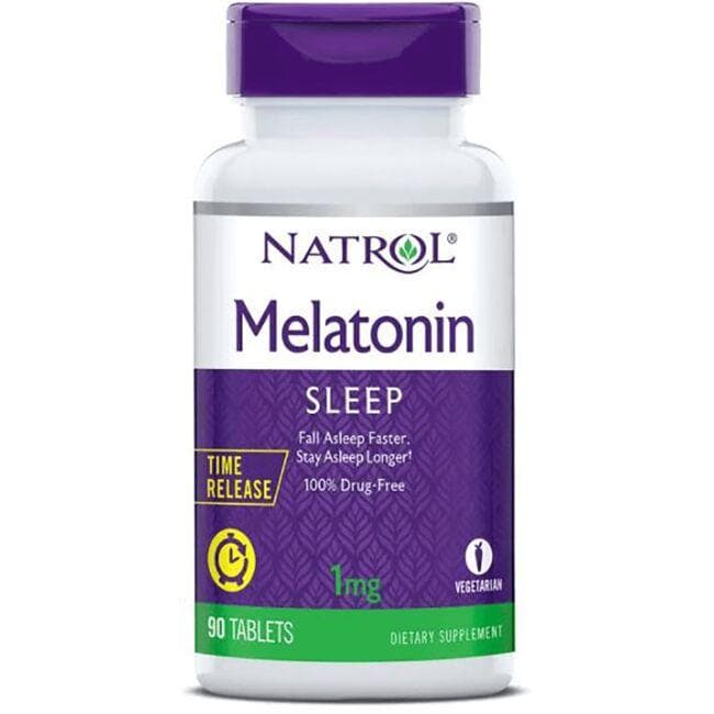 Natrol Melatonin Time Release Supplement Vitamin 1 mg 90 Tabs