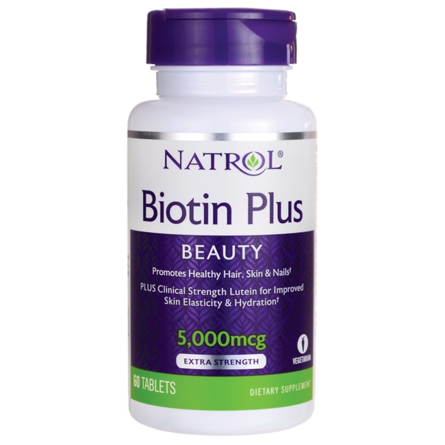 Natrol биотин плюс 60 таблеток