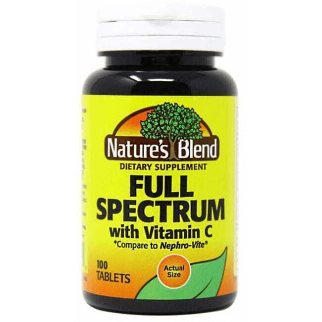 Nature s Blend Full Spectrum With Vitamin C 100 Tabs Swanson 