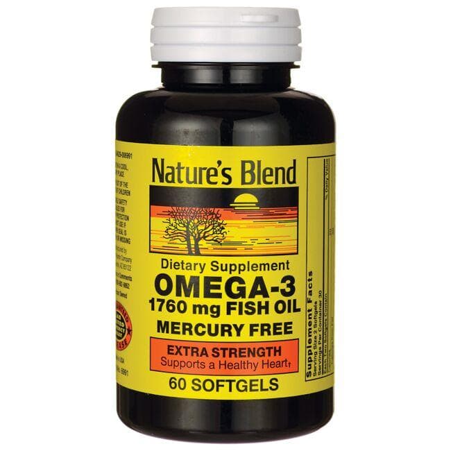 Nature s Blend Omega 3 Fish Oil Extra Strength 1 760 mg 60 Sgels