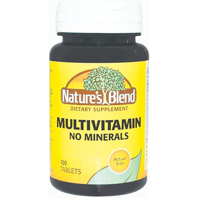 Nature's Blend MultiVitamin No Minerals 100 Tabs Swanson Health Products