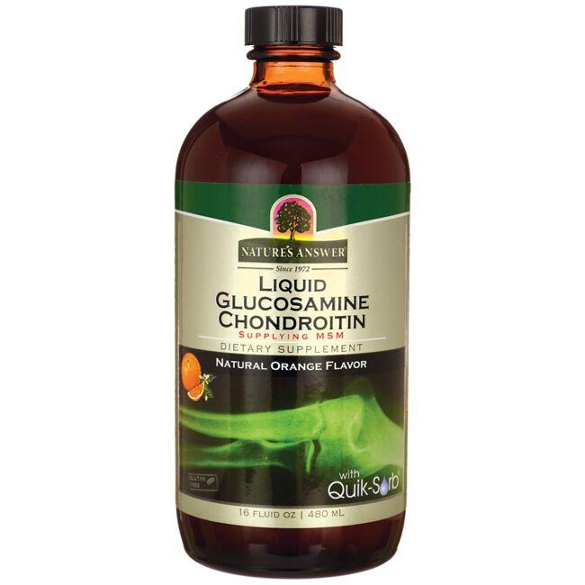 Liquid Glucosamine & Chondroitin w/ Quik-Sorb-Natural Orange