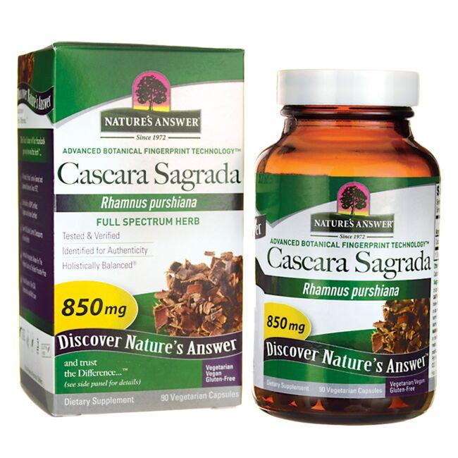 Natures Answer Cascara Sagrada Vitamin 850 mg 90 Veg Caps