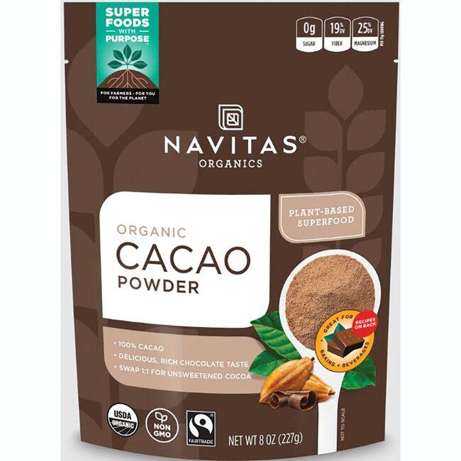 Navitas Organics Organic Cacao Powder | 8 oz Package