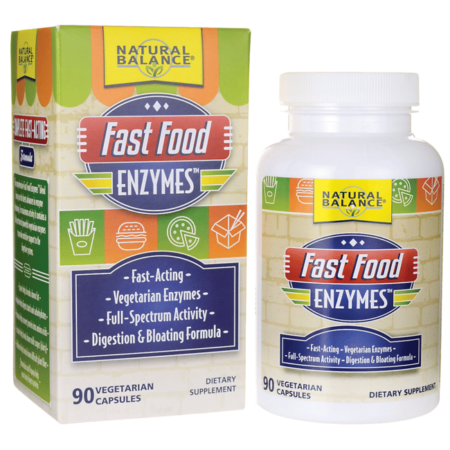 Natural Balance Fast Food Enzymes 90 Veg Caps Swanson Health Products