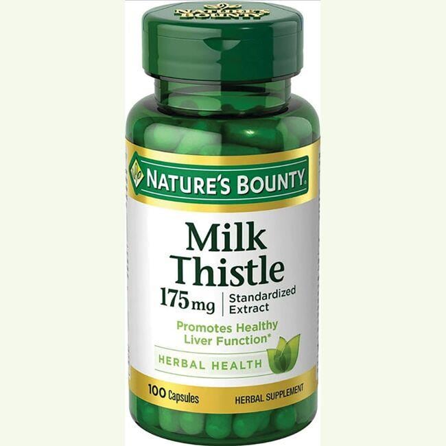 Natures Bounty Standardized Extract Milk Thistle Vitamin 175 mg 100 Caps