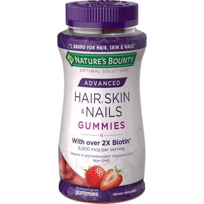 Advanced Hair, Skin & Nails Gummies  - Strawberry