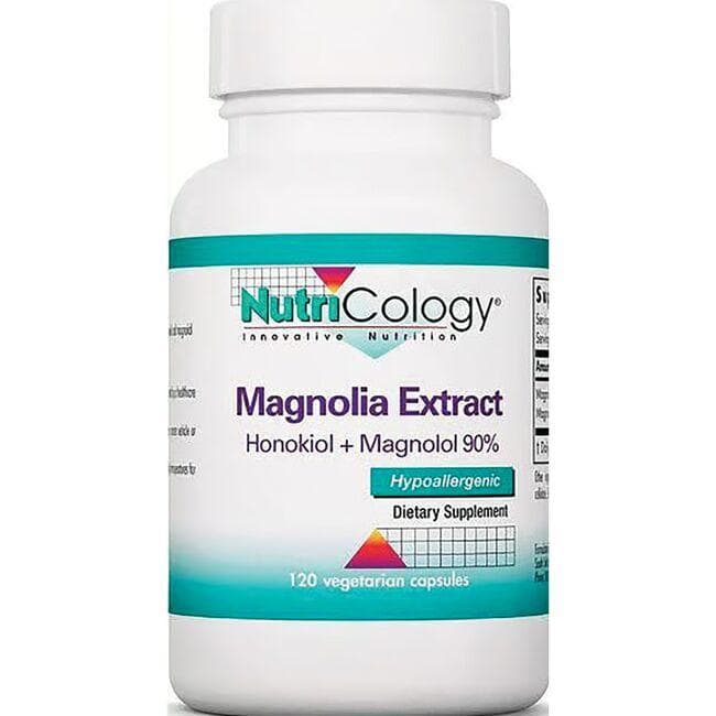 NutriCology Innovative Nutrition Magnolia Extract Honokiol + Magnolol 90% Vitamin | 120 Veg Caps | Herbs and Supplements