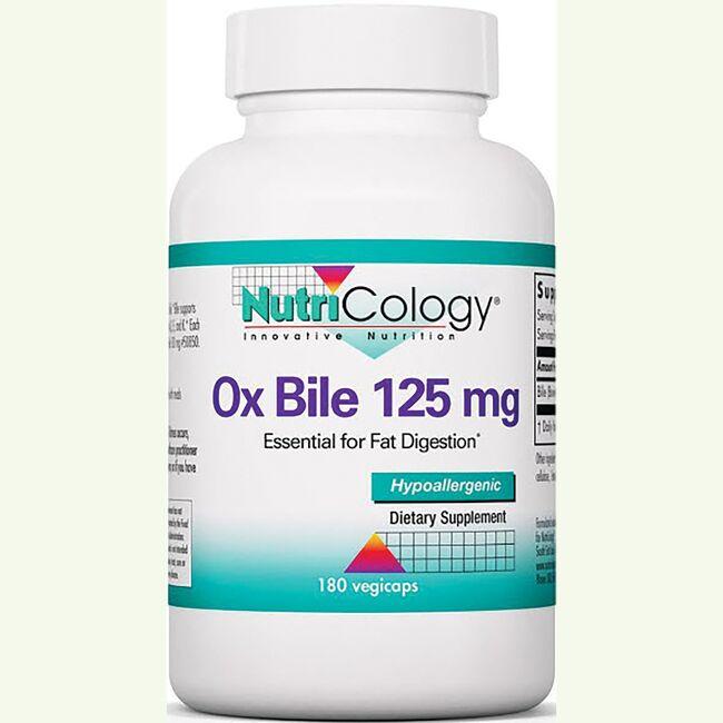 NutriCology Innovative Nutrition Ox Bile Vitamin | 125 mg | 180 Veg Caps