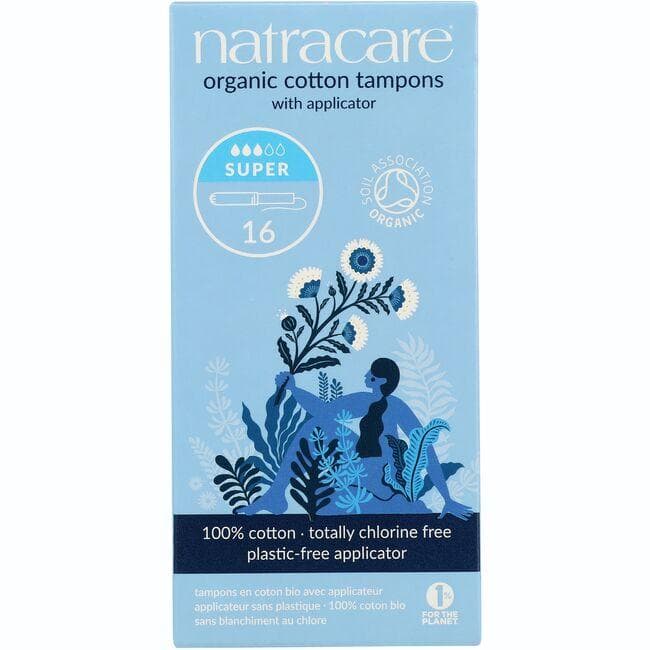 Natracare Organic Cotton Tampons with Applicator – Super