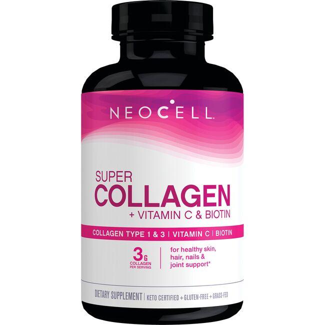 Neocell Super Collagen + Vit C & Biotin Supplement Vitamin | 180 Tabs