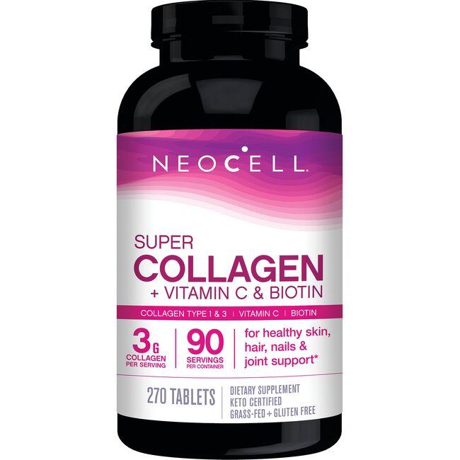 Neocell Super Collagen + Vit C & Biotin Supplement Vitamin | 270 Tabs