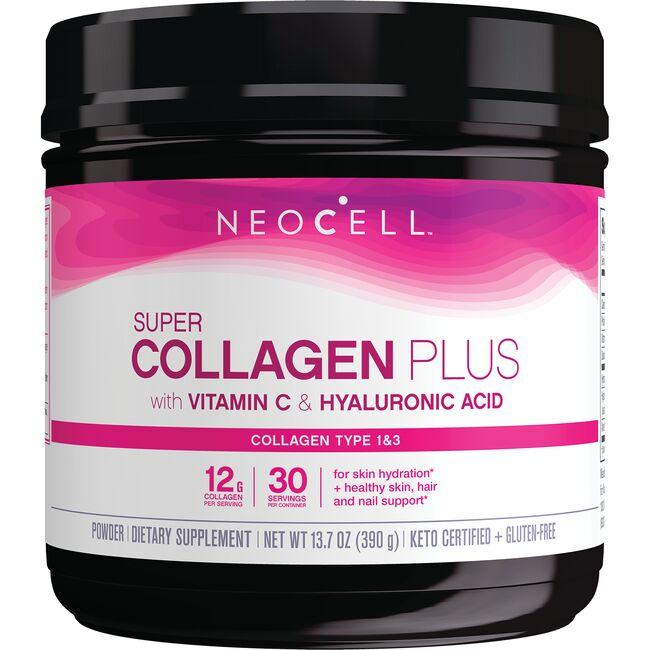 NeoCell Super Collagen Plus with Vitamin C & Hyaluronic Acid | 13.7 oz Powder