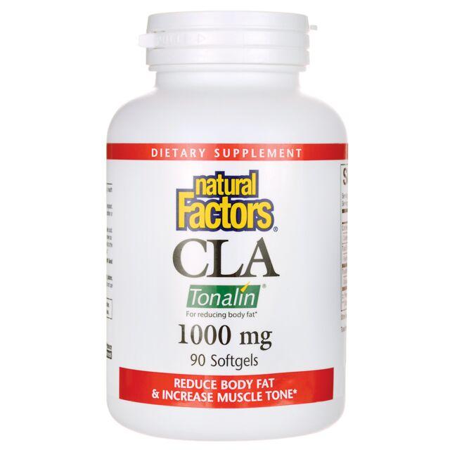 Natural Factors Cla Tonalin Supplement Vitamin | 1000 mg | 90 Soft Gels
