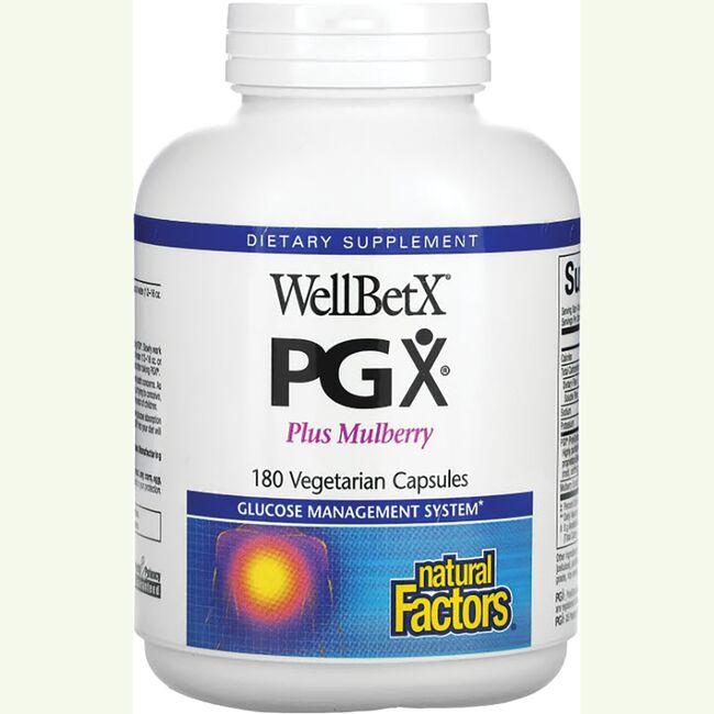 Natural Factors Wellbetx Pgx Plus Mulberry 180 Veg Caps Blood Sugar Support