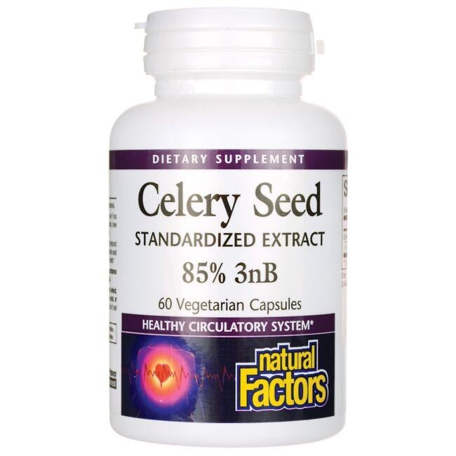 Natural Factors Celery Seed Standardized Extract Vitamin 60 Veg Caps