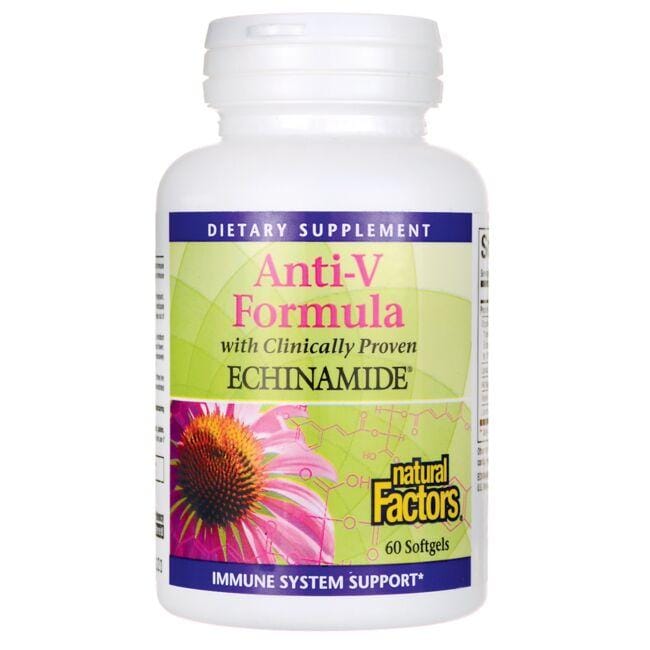 Natural Factors Anti-V Formula with Echinamide Vitamin | 60 Soft Gels