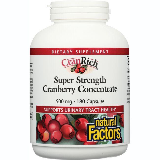 Natural Factors Cranrich Super Strength Cranberry Concentrate Vitamin 180 Caps