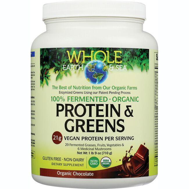 Whole Earth & Sea Fermented Organic Protein & Greens - Chocolate