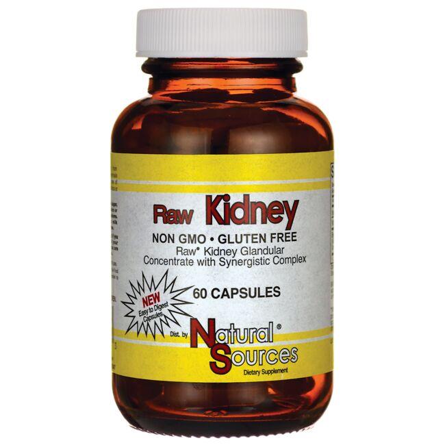Natural Sources Raw Kidney Supplement Vitamin | 60 Caps