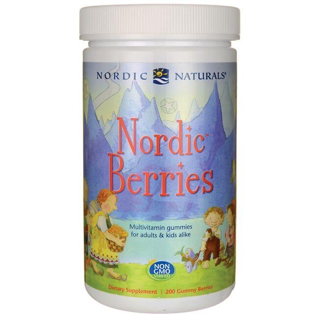 Nordic Naturals Berries Multivitamin 200 Gummies Childrens Multivitamins