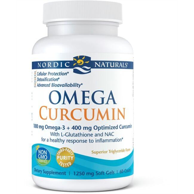 Nordic Naturals Omega Curcumin Supplement Vitamin | 60 Soft Gels