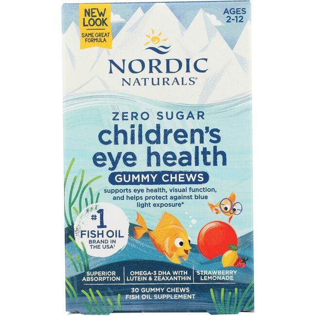 Nordic Naturals Childrens Eye Health Gummies - Strawberry Lemonade Vitamin 30 Gummies