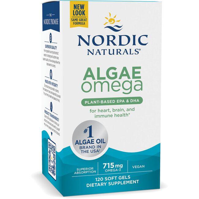 Nordic Naturals Algae Omega Supplement Vitamin | 715 mg | 120 Soft Gels