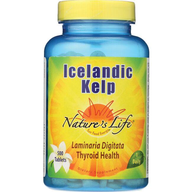 Natures Life Icelandic Kelp Supplement Vitamin 500 Tabs