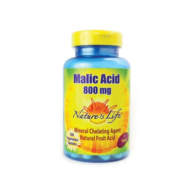Natures Life Malic Acid Vitamin 800 mg 100 Veg Caps