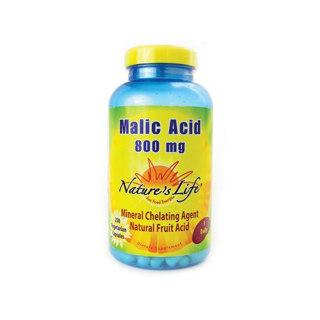 Natures Life Malic Acid Vitamin 800 mg 250 Veg Caps