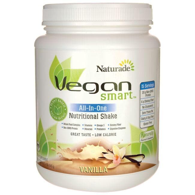 Naturade Vegan Smart All-In-One Nutritional Shake - Vanilla Vitamin | 22.8 oz Powder