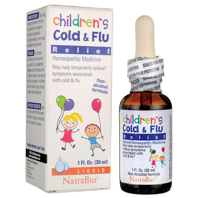 NatraBio Children's Cold & Flu Relief 1 fl oz Liquid ...