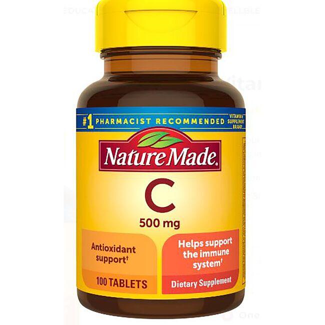 Nature Made Vitamin C | 500 mg | 100 Tabs