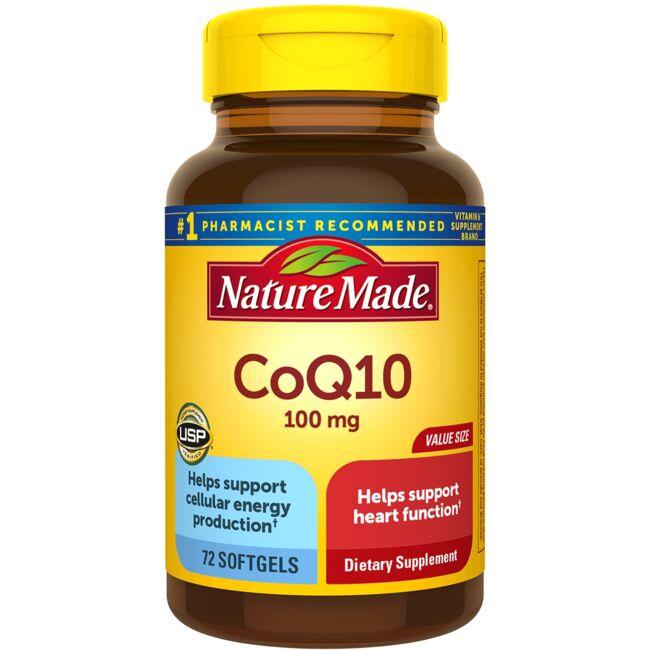 Nature Made Coq10 Supplement Vitamin | 100 mg | 72 Soft Gels