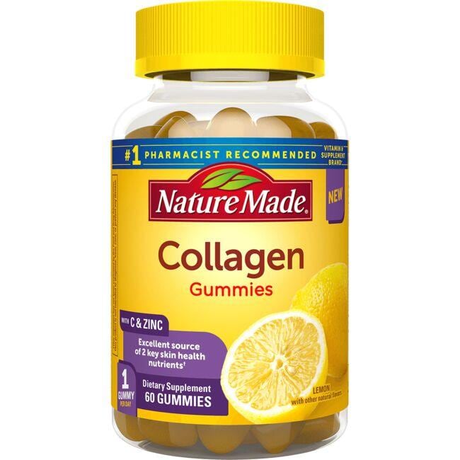 Nature Made Collagen Gummies - Lemon Supplement Vitamin | 60 Gummies