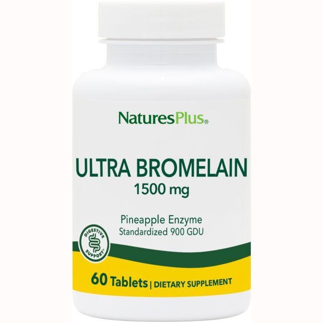 NaturesPlus Ultra Bromelain Supplement Vitamin 1500 mg 60 Tabs