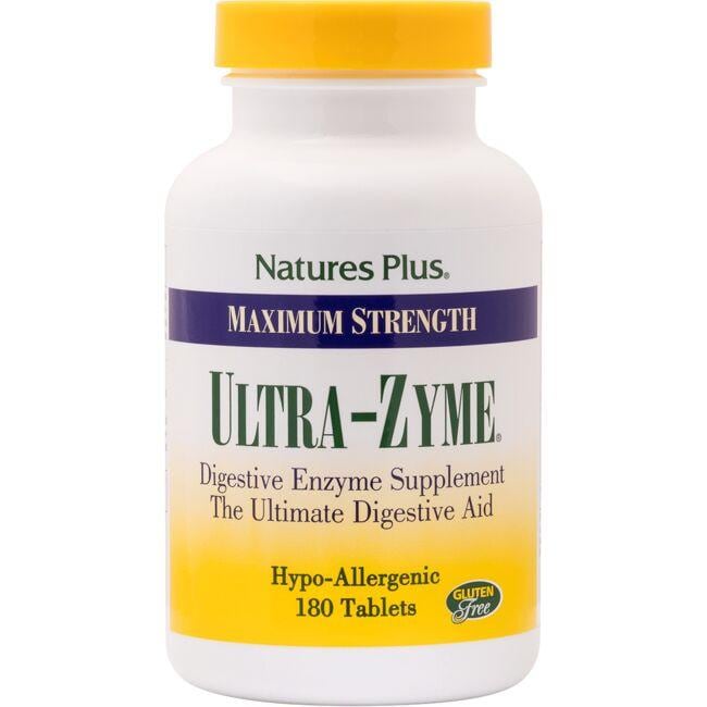 NaturesPlus Ultra-Zyme - Maximum Strength Supplement Vitamin | 180 Tabs