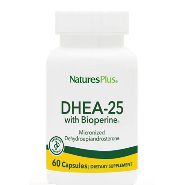 NaturesPlus Micronized Dhea-25 with Bioperine Supplement Vitamin | 60 Caps