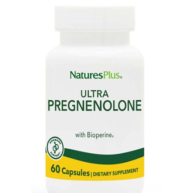 NaturesPlus Ultra Pregnenolone with Bioperine Supplement Vitamin 60 Veg Caps