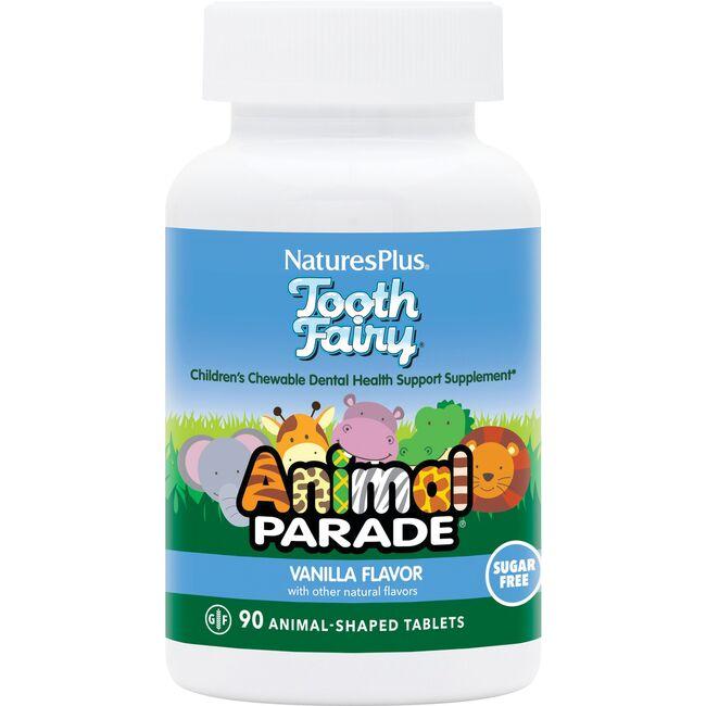 NaturesPlus Animal Parade Childrens Tooth Fairy - Vanilla Supplement Vitamin 90 Tabs Probiotics