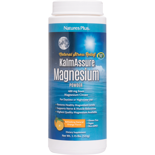 Nature's Plus KalmAssure Magnesium Powder Orange Flavor 1.15 lbs (522