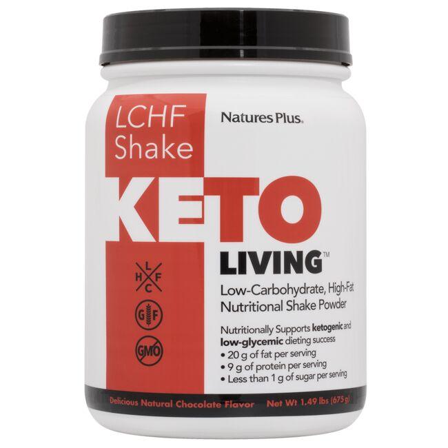 NaturesPlus Keto Living Lchf Shake - Chocolate 1.49 lbs Powder Weight Control