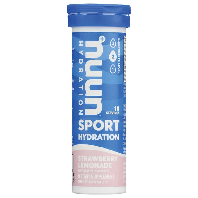 Nuun Hydration Sport - Клубничный лимонад 10 таблеток 1890₽